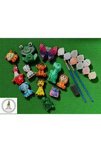 Magnetlik Alçı Boyama Seti-çocuk-yetişkin Hobi-eğlence-aktivite-sanat-eğitim-okul-görsel-hediye ürün fotoğrafı