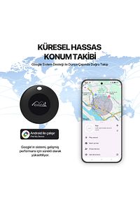 Lifemate Lifetag Android Google Lisanslı Akıllı Takip Cihazı - Siyah (SADECE ANDROID ILE UYUMLUDUR) ürün fotoğrafı