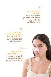 Nose Patch Siyah Nokta Ve Gözenek Için Temizleyici Burun Bandı 10'lu ürün fotoğrafı
