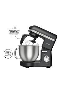 Mastermaid Chef Pro Çift Kollu Stand Mikser Shiny Black 1750 W ürün fotoğrafı