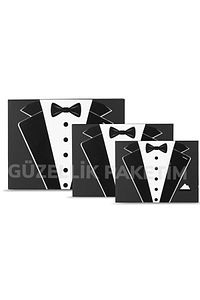 Damat Çeyiz Sandık Bohça Seti + 3'lü Mukkavva Damat Kutusu ürün fotoğrafı