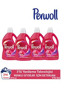 Sıvı Deterjan Yenileme Renkliler 4x2.97L (Toplam 216 Yıkama) – Renk Koruma Deterjan Seti ürün fotoğrafı