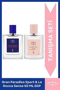 La Rocca Sense ve Gran Paradiso Sport Kadın Erkek 2'li 50 Ml EDP Parfüm Seti ürün fotoğrafı