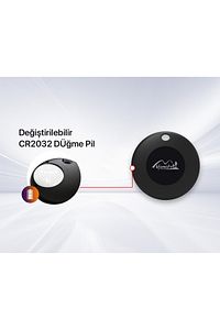 Mitag Airtag Apple Uyumlu Konum Takip Cihazı- Apple Lisanslı Mfı Sertifikalı- Kılıfsız - Beyaz ürün fotoğrafı