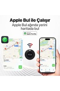 Mitag Airtag Apple Uyumlu Konum Takip Cihazı- Apple Lisanslı Mfı Sertifikalı- Kılıfsız - Beyaz ürün fotoğrafı