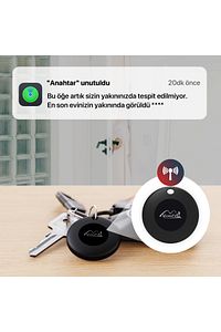 Mitag Airtag Apple Uyumlu Konum Takip Cihazı- Apple Lisanslı Mfı Sertifikalı- Kılıfsız - Beyaz ürün fotoğrafı