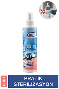 Hassas Bebek Yenidoğan Alkolsüz Dezenfektan Sprey Diş Kaşıyıcı Biberon Emzik Temizleyici 200ml ürün fotoğrafı