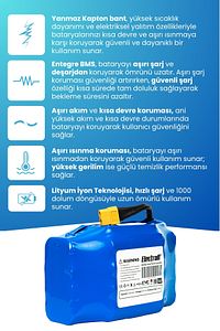 Hoverboard / Elektrikli Kaykay Bataryası 36v 4.400mah (STANDART KAPASİTE) Güçlendirilmiş Batarya ürün fotoğrafı