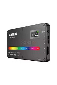 Mamen M138 Rgb 10w Led Video Dolgu Işığı 4000mah Dahili Bataryalı Metal Kasa ürün fotoğrafı