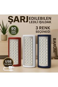 24 Ledli 80saat Yanan Şarj Edilebilir Işıldak Kamp Için Uygun Usb Telefon Şarj Özelliği ürün fotoğrafı
