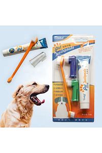 Kedi Köpek Diş Fırçası ve Diş Macunu Seti Yenilebilir Diş Macunu Dental Kit Ağız ve Diş Sağlık Seti ürün fotoğrafı