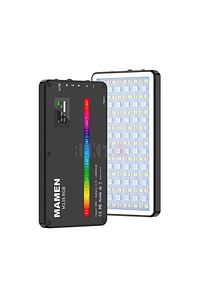 Mamen M138 Rgb 10w Led Video Dolgu Işığı 4000mah Dahili Bataryalı Metal Kasa ürün fotoğrafı