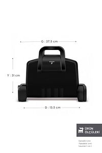 Future Essential Tost Makinesi Matte Black 1800 W 4 Dilim Kapasiteli ürün fotoğrafı