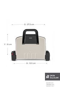 Future Essential Tost Makinesi Matte Krem 1800 W 4 Dilim Kapasiteli ürün fotoğrafı