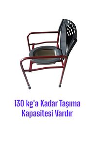 Seyyar Katlanabilir Hasta Yaşlı Tuvalet Sandalyesi Klozetli Wc Li Oturak ürün fotoğrafı