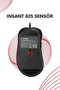 Smx-r47 X-jammer Usb Rgb Mouse Drag Click 12800 Dpi Gaming Mouse Oyuncu Mouse Makrolu Örgü Kablo ürün fotoğrafı