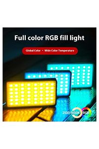 Mamen M138 Rgb 10w Led Video Dolgu Işığı 4000mah Dahili Bataryalı Metal Kasa ürün fotoğrafı