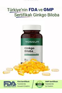 GINKGO BILOBA Ginkgo İçeren Yumuşak Kapsül Takviye Edici Gıda ürün fotoğrafı