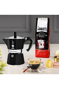 Moka Express Siyah 3 Cup ( Moka Express 3 Cup Black Aluminum Moka Pot) ürün fotoğrafı