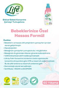 Bitkisel Bebek Çamaşır Yumuşatıcısı 1500 ml X 3 Adet ürün fotoğrafı