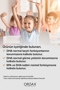 Orzax Omega3 Balık Yağı Şurubu Portakal Aromalı 150ml ürün fotoğrafı