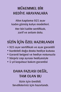 Yüz 100 Dilde Seni Seviyorum Yazan 18 Ayar Beyaz Altın Kaplama 925 Ayar Kadın Gümüş Kutup Kolyesi ürün fotoğrafı