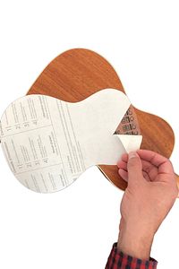 Ukulele Yeni Başlayanlar Için Arkasına ,yanına Yapıştırılan Şeffaf Akor Tablosu,cetveli ürün fotoğrafı