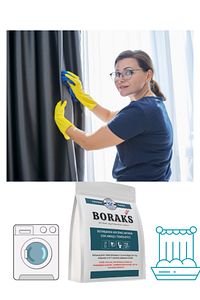 Boraks Tül Perde Temizleyici Deterjan 1 Kg ürün fotoğrafı