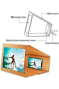 12 Inç Hd Telefon Ekran Büyüteçi 3d Screen Amplifier ürün fotoğrafı