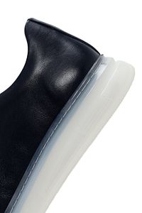Erkek Lacivert Kalın Tabanlı Bağcıklı Deri Sneaker 24sfd675118 ürün fotoğrafı