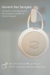 Beyaz Gürültülü Uyku Yardımcısı Kırmızı Fularlı ürün fotoğrafı