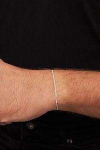 2mm Gurmet 925 Ayar Gümüş Erkek Zincir Kolye Bileklik Set Ves-8505 ürün fotoğrafı