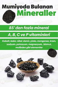 %100 Saf Mumiyo 30'lu Tablet Kırgızistan'dan İthal Shilajit ürün fotoğrafı