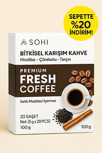 Sohi Fresh Bitkisel Kahve | Hindiba, Tarçın, Çörekotu – 20 Saşe ürün fotoğrafı