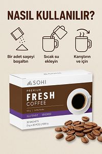 Sohi Fresh Bitkisel Kahve | Hindiba, Tarçın, Çörekotu – 20 Saşe ürün fotoğrafı