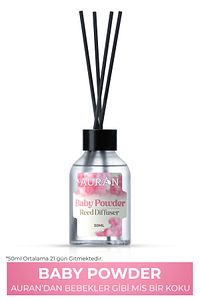 Bebek Pudrası Çubuklu Oda Kokusu Bambu Kokusu Baby Powder Reed Diffuser 50ml ürün fotoğrafı