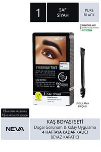 Eyebrow Tınt Kaş Boyası 15ml (vegan) 1 Saf Siyah ürün fotoğrafı
