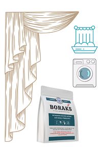 Boraks Tül Perde Temizleyici Deterjan 1 Kg ürün fotoğrafı