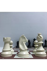 Profesyonel Satranç Takımı (95MM - AĞIRLIKLI - YEDEK VEZİRLİ) ürün fotoğrafı