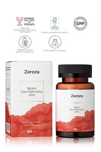 Saç Bakımı Ve Saç Dökülmesine Karşı Saç Vitamini Mineral Bitkisel Ekstre, Saw Palmetto Biotin Çinko ürün fotoğrafı