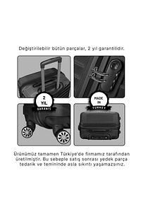 Wx-210 Siyah Büyük Boy Valiz ürün fotoğrafı