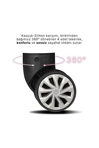 Wx-210 Siyah Büyük Boy Valiz ürün fotoğrafı
