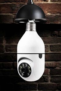 Wifi Kamera Duylu Ampul Görünümlü 360 Derece Dönebilen Ev Kamerası ürün fotoğrafı