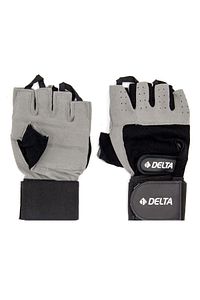 Uzun Bilek Bandajlı Gri Ağırlık Body Fitness Eldiveni - Wrist Wraps ürün fotoğrafı
