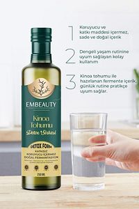 Kinoa Tohumu Detox Sirkesi 250ml ürün fotoğrafı