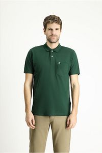 Cepli Polo Yaka Regular Fit Nakışlı Pamuk Tişört ürün fotoğrafı