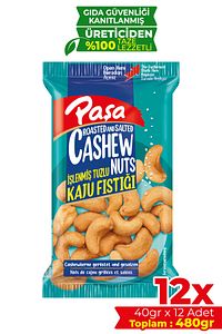 İşlenmiş Tuzlu Kaju Fıstığı 40 gr X 12 Adet (480 GR) ürün fotoğrafı