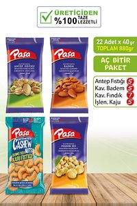 Karışık Kuruyemiş 40 gr X 22 Adet (880 GR) ürün fotoğrafı
