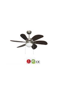 Kcf280 60w Ahşap 6 Kanatlı Avizeli Tavan Latörü ürün fotoğrafı