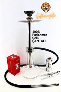 Büyük Boy Çelik Nargile Takımı Çantalı ürün fotoğrafı